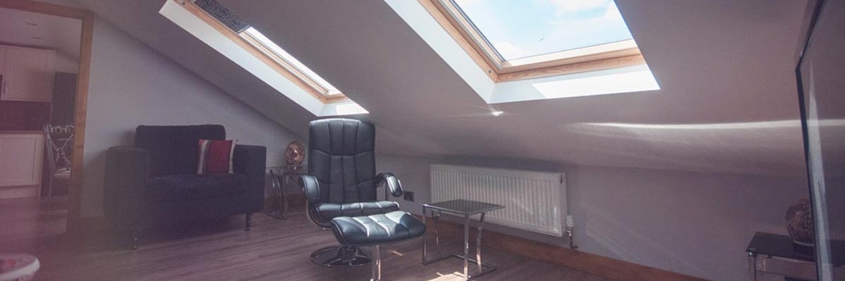 A picture of a completed loft conversion, an example of a home extension