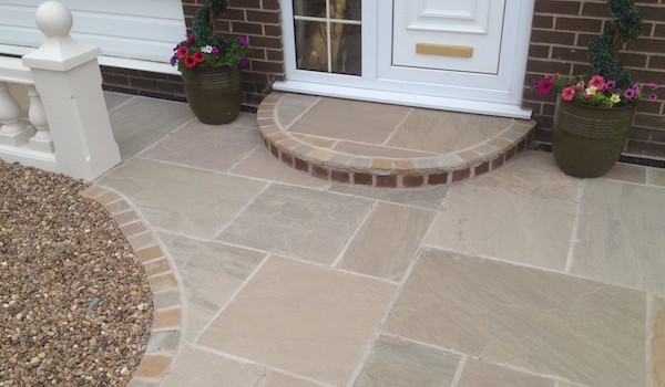 A picture showing the new driveway of a home renovation in Blackpool