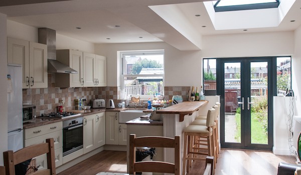 A full view of a Blackpool home extension