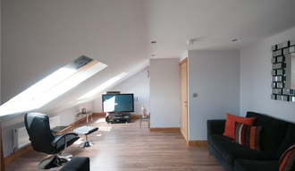 Image of the interior of a loft conversion