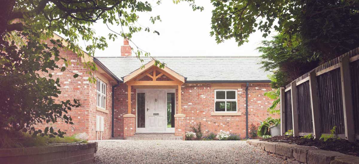 A picture showing a new build house that has been constructed by builders in Blackpool, Keystone Construction North West Limited