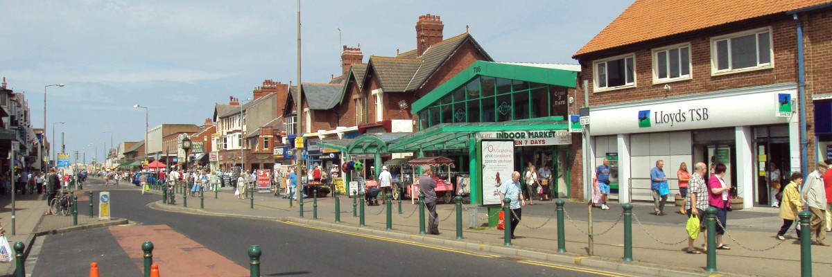 A picture of the Thornton Cleveleys high street